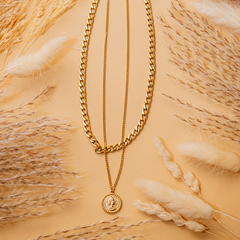 Collar choker moneda