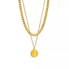 Collar choker moneda