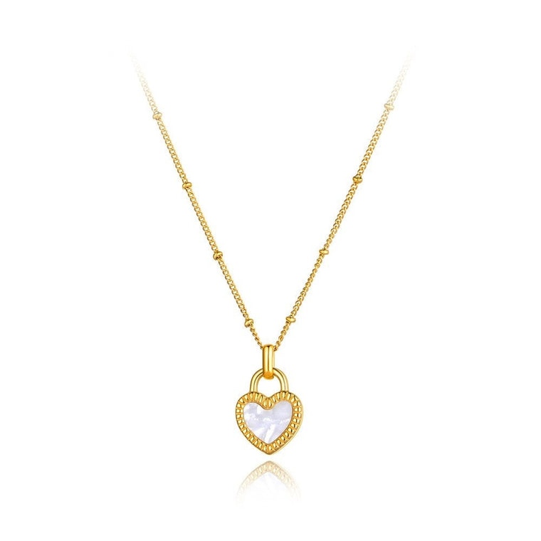Corazón perla madre bicolor