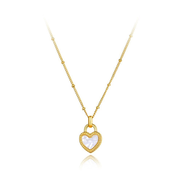 Corazón perla madre bicolor
