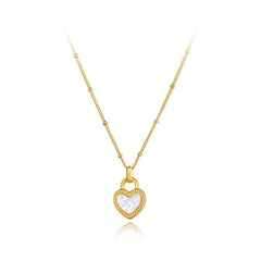 Corazón perla madre bicolor