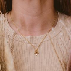 Collar árbol de navidad