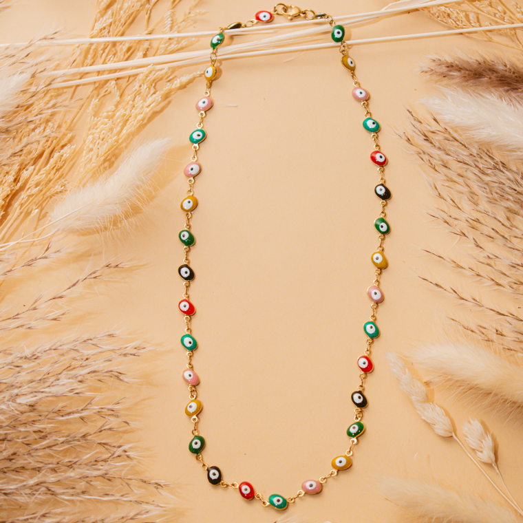 Collar choker ojitos turcos