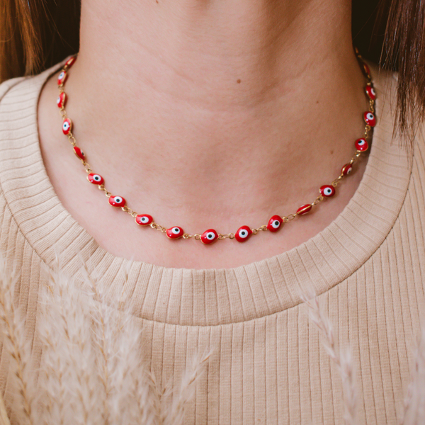 Collar choker ojitos turcos