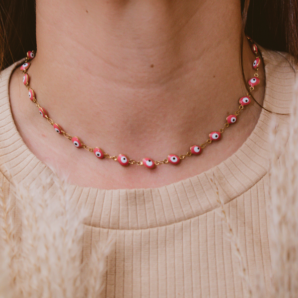 Collar choker ojitos turcos