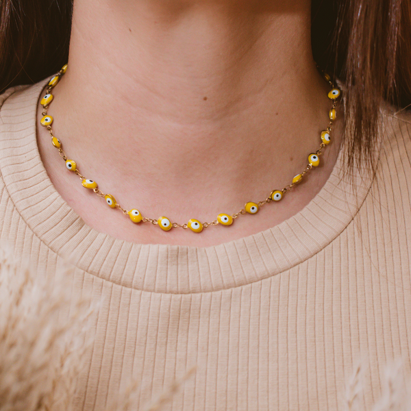 Collar choker ojitos turcos