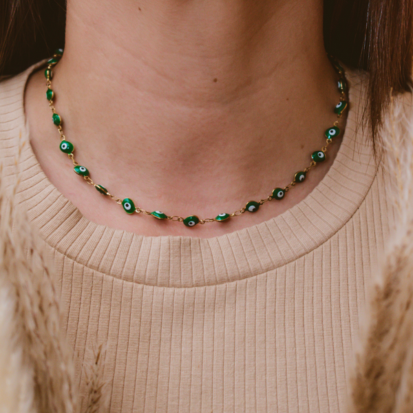 Collar choker ojitos turcos