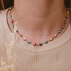 Collar choker ojitos turcos