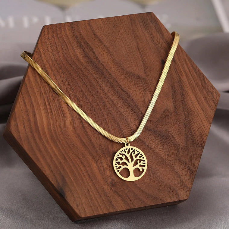 Collar cadena árbol de la vida