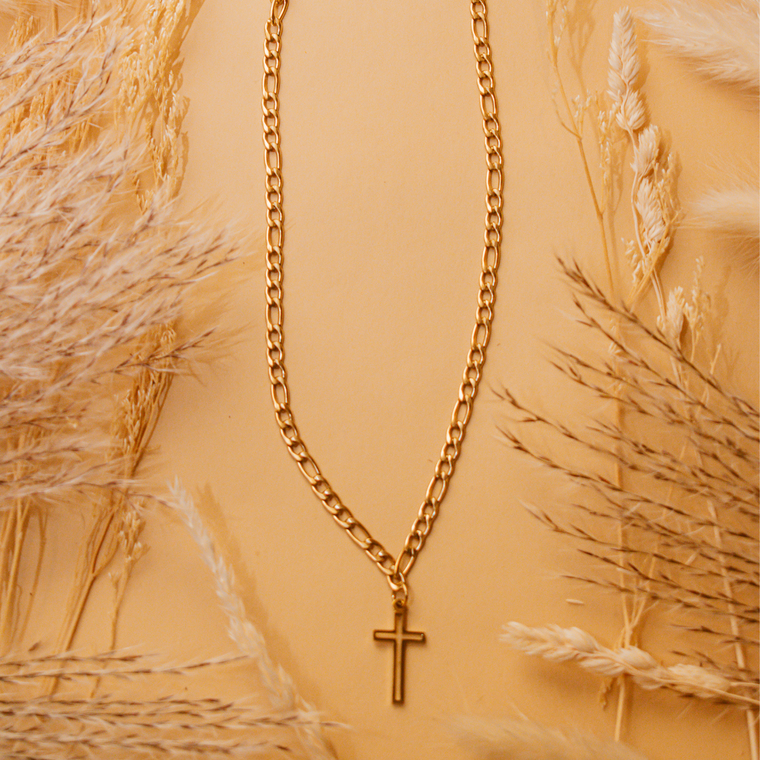 Collar eslabones cruz