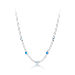 Choker cadena ojos turcos