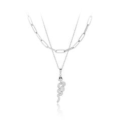 Collar doble serpiente