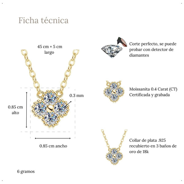 Collar trébol 0.4 CT - CO0001C