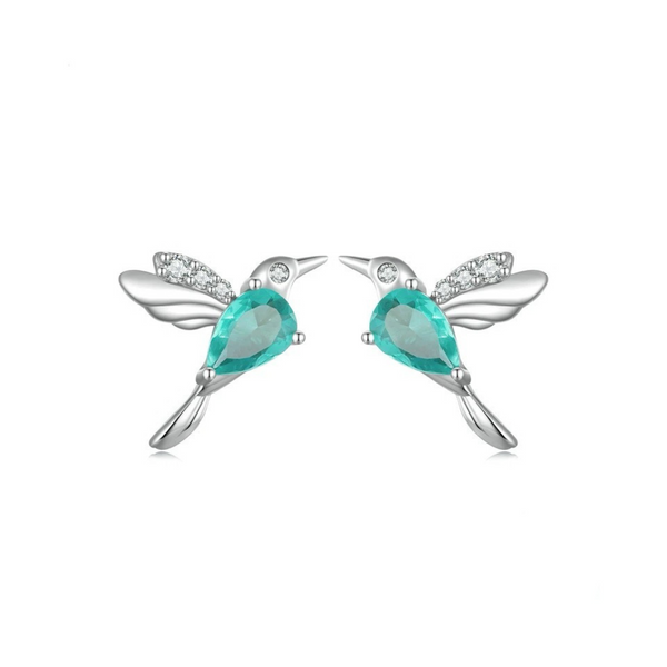 Aretes colibrí esmeralda - AR0027A