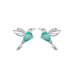 Aretes colibrí esmeralda - AR0027A