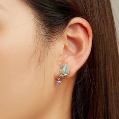 Aretes colibrí cristal - AR0028A