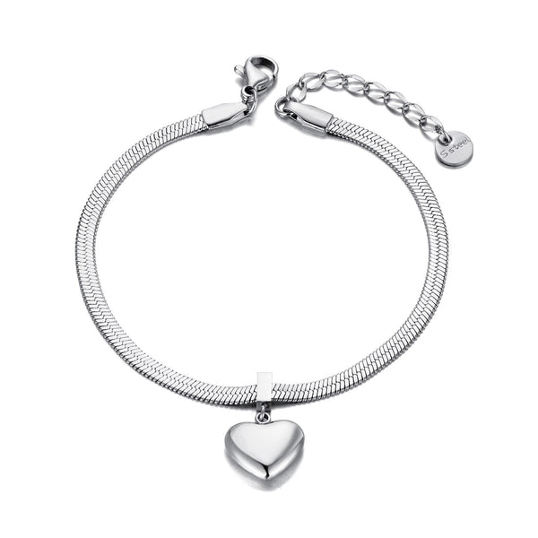 Pulsera cadena corazón