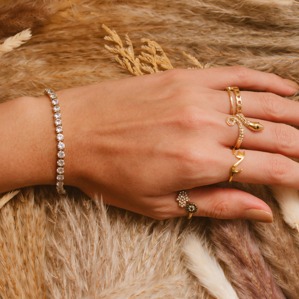 Pulsera cadena diamantes