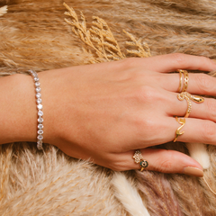 Pulsera cadena diamantes