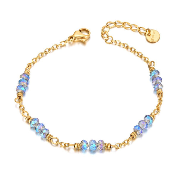 Pulsera cadena piedritas