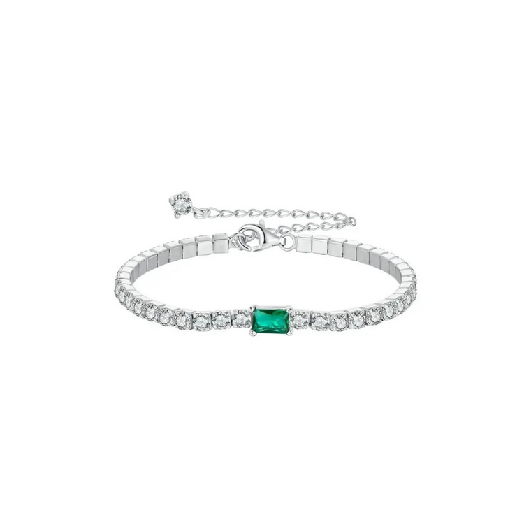 Pulsera esmeralda cristales