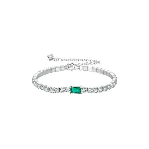 Conjunto esmeralda moissanita