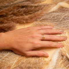 Anillo liso eslabones