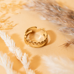 Anillo liso eslabones