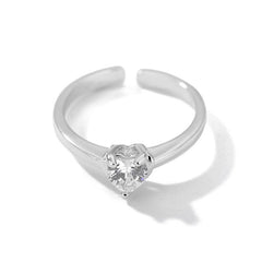 Anillo liso corazón