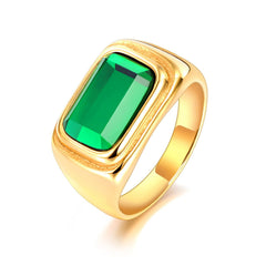 Anillo sólido piedras