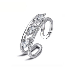 Anillo doble cristales