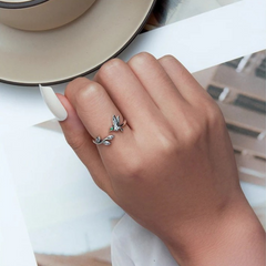 Anillo colibri esmeralda - AN0033A