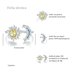 Anillo sol y luna - AN0049A
