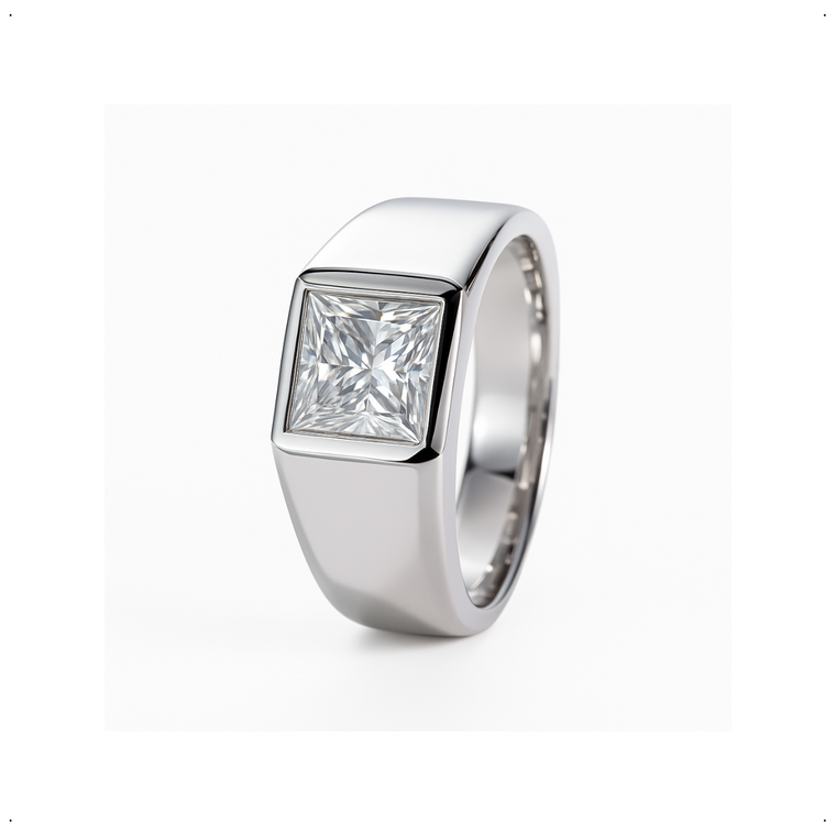 Anillo Princess Cut 2 CT - AN0059A