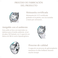 Anillo Round Cut 4 CT - AN0060A