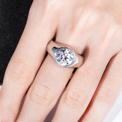 Anillo Round Cut 4 CT - AN0060A