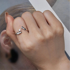 Anillo gatito cristal - AN0035A