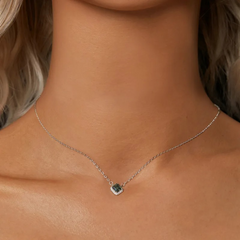 Conjunto esmeralda moissanita
