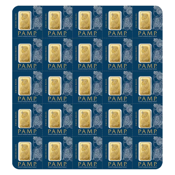 Lingotes de Oro 25 pz de 1g c/u