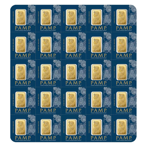 Lingotes de Oro 25 pz de 1g c/u